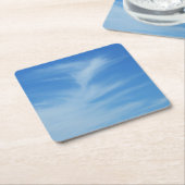 Blauer Himmel mit Abstrakten Wolken-Foto Rechteckiger Pappuntersetzer (angewinkelt)