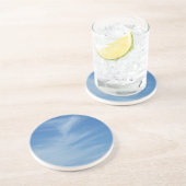 Blauer Himmel mit Abstrakten Wolken-Foto Sandstein Untersetzer (Seite)