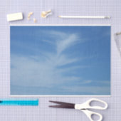 Blauer Himmel mit Abstrakten Wolken-Foto Seidenpapier (Handwerk)