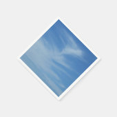Blauer Himmel mit Abstrakten Wolken-Foto Serviette (Ecke)
