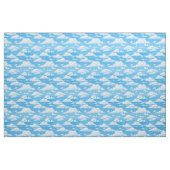 Blauer Himmel mit flauschigen Wolken Cartoon Stoff (Fat Quarter (45,7 x 55,9 cm))