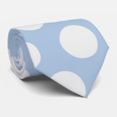 Blauer Himmel mit weißen Punkten Krawatte (Gerollt)