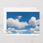 Blauer Himmel mit weißen Wolken Postkarte (Vorne/Hinten)
