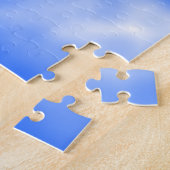 Blauer Himmel mit weißen Wolken Puzzle (Seite)