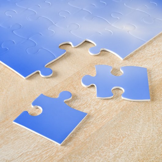 Blauer Himmel mit weißen Wolken Puzzle (Seite)