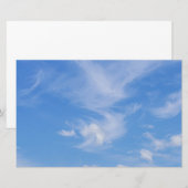 Blauer Himmel mit wispy Wolken Briefpapier (Vorne/Hinten)