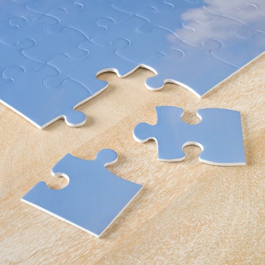 Blauer Himmel mit wispy Wolken Puzzle (Seite)