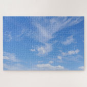 Blauer Himmel mit wispy Wolken Puzzle (Horizontal)