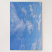 Blauer Himmel mit wispy Wolken Puzzle (Vertikal)