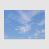 Blauer Himmel mit wispy Wolken Seidenpapier (Vorderseite)