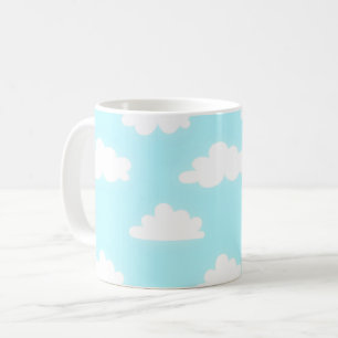 Blauer Himmel mit Wolken Druck Kaffeetasse Becher