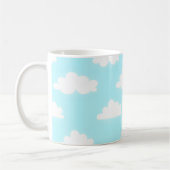 Blauer Himmel mit Wolken Druck Kaffeetasse Becher (Links)