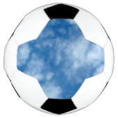 Blauer Himmel mit Wolken Foto auf Fußball (Vorderseite)