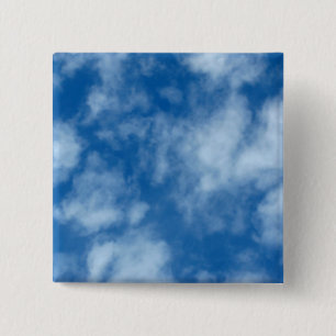 Blauer Himmel mit Wolken-Foto Button