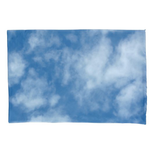 Blauer Himmel mit Wolken Foto Pillowcase Kissenbezug (Vorderseite)