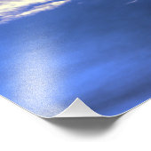 Blauer Himmel mit Wolken Fotodruck (Ecke)