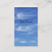 Blauer Himmel mit Wolken für Hintergrund Visitenkarte (Rückseite)