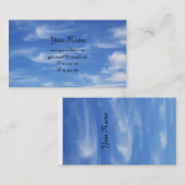 Blauer Himmel mit Wolken für Hintergrund Visitenkarte (Vorne/Hinten)
