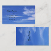 Blauer Himmel mit Wolken für Hintergrund Visitenkarte (Vorne/Hinten)