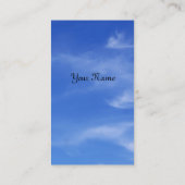 Blauer Himmel mit Wolken für Hintergrund Visitenkarte (Rückseite)