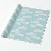 Blauer Himmel mit Wolken Geschenkpapier (Ungerollt)