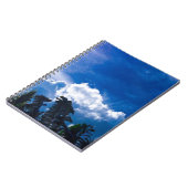 Blauer Himmel mit Wolken Notizblock (Linke Seite)