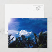 Blauer Himmel mit Wolken Postkarte (Vorne/Hinten)