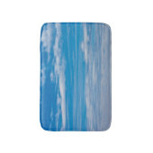 Blauer Himmel mit Wolkenkratzern Badematte (Vorderseite Vertikal)