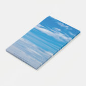 Blauer Himmel mit Wolkenkratzern Post-it Klebezettel (angewinkelt)