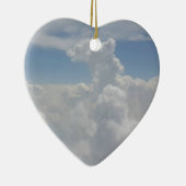 Blauer Himmel-Natur-weiße geschwollene Keramikornament (Rechts)