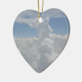 Blauer Himmel-Natur-weiße geschwollene Keramikornament (Links)