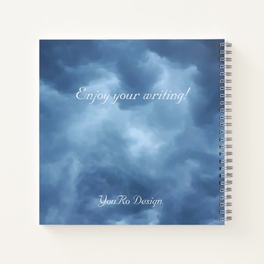 Blauer Himmel Notizblock (Rückseite)