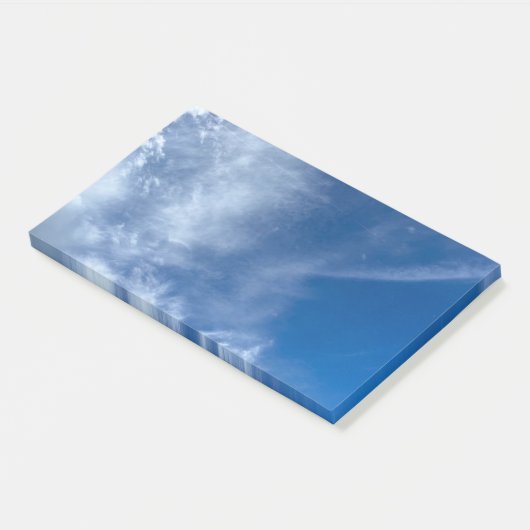 Blauer Himmel Post-it Klebezettel (angewinkelt)