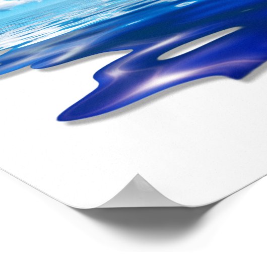 blauer Himmel Poster (Ecke)