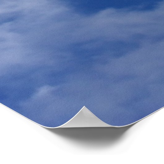 Blauer Himmel. Poster (Ecke)