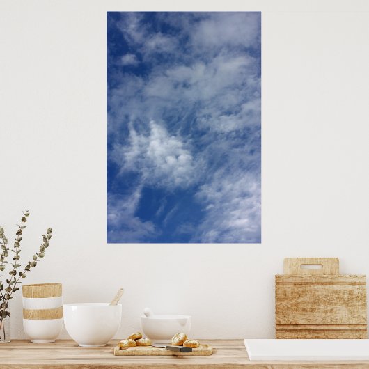 Blauer Himmel. Poster (Küche)