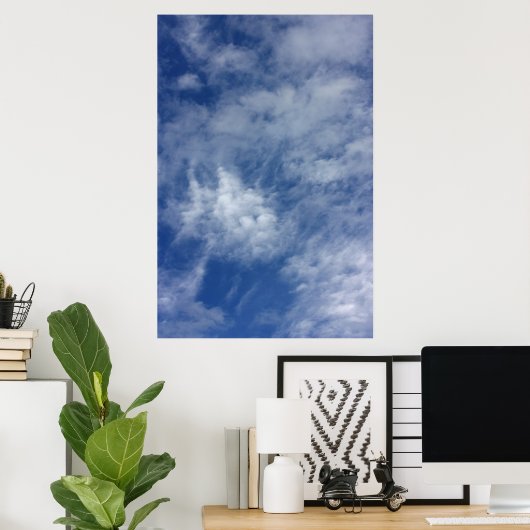 Blauer Himmel. Poster (Heimbüro)
