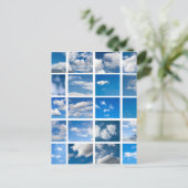 Blauer Himmel Postkarte (Stehend Vorderseite)