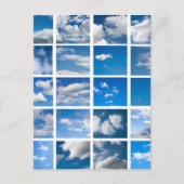 Blauer Himmel Postkarte (Vorderseite)