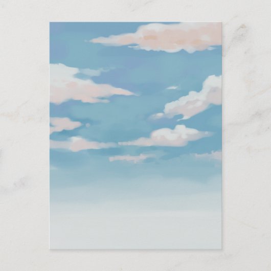 Blauer Himmel Postkarte (Vorderseite)