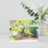 Blauer Himmel Postkarte (Stehend Vorderseite)