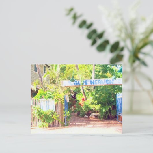 Blauer Himmel Postkarte (Stehend Vorderseite)