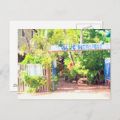 Blauer Himmel Postkarte (Vorne/Hinten)