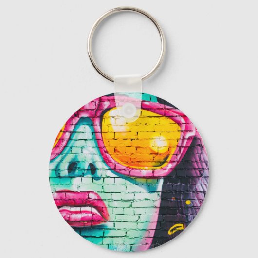 blauer Himmel Schlüsselanhänger (Vorderseite)