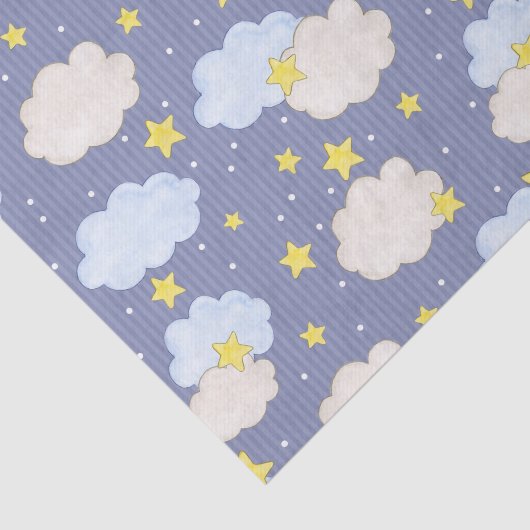 Blauer Himmel Seidenpapier (Ausschnitt)