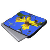 Blauer Himmel, Sonnenblumen N Bienen Laptop-Sieb Laptopschutzhülle (Vorne Knopf)