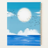 Blauer Himmel Sonniger tropischer Strand individue Planer (Rückseite)