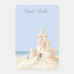 Blauer Himmel Strand Creme Sandburg Post-it Klebezettel