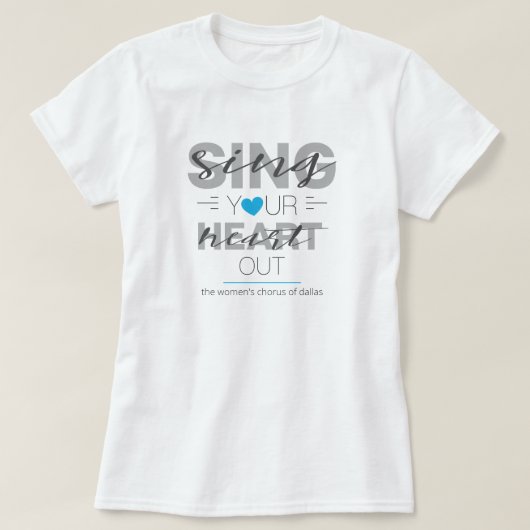 Blauer Himmel T-Shirt (Design vorne)