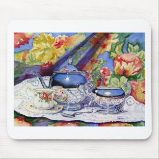 Blauer Himmel-Tee Mousepad